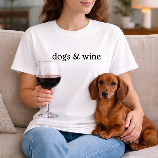 Dogs and Wine T Shirt