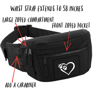 Walkies Dog Walking Bum Bag - Extra Large Waist Pack