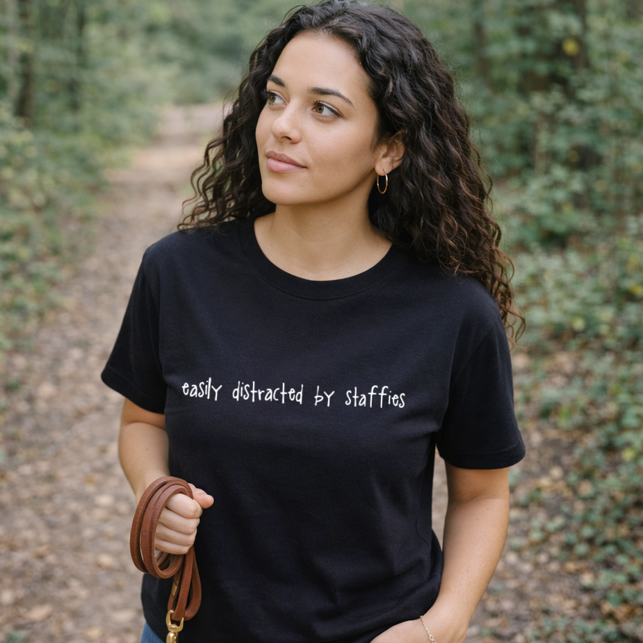 Easily Distracted by Staffies T-Shirt