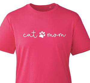 Cat Mom T Shirt - Organic Cotton