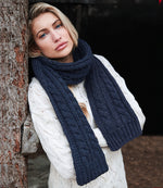 Load image into Gallery viewer, Cable Knit Chunky Scarf
