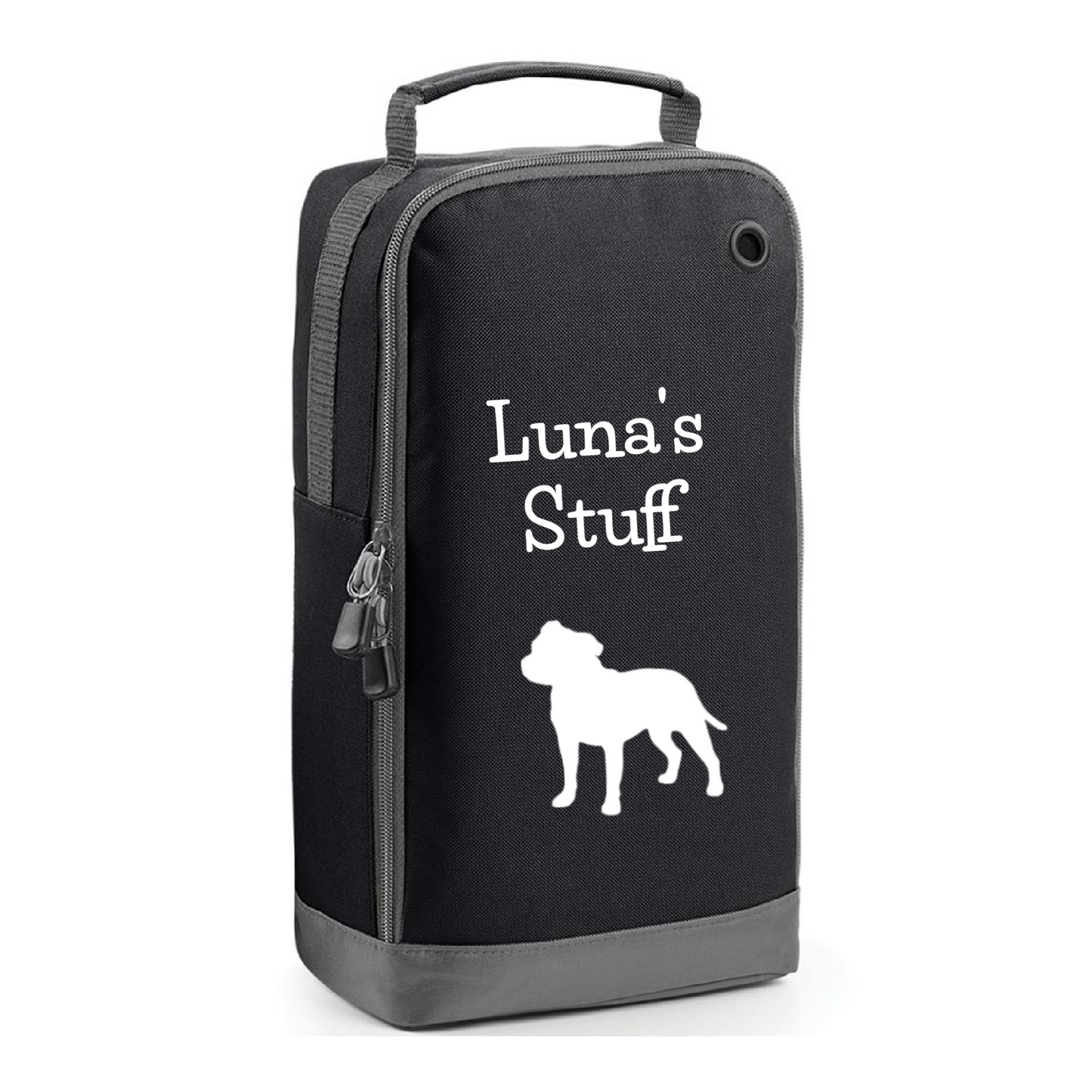Staffie Zipped Travel/Storage Bag