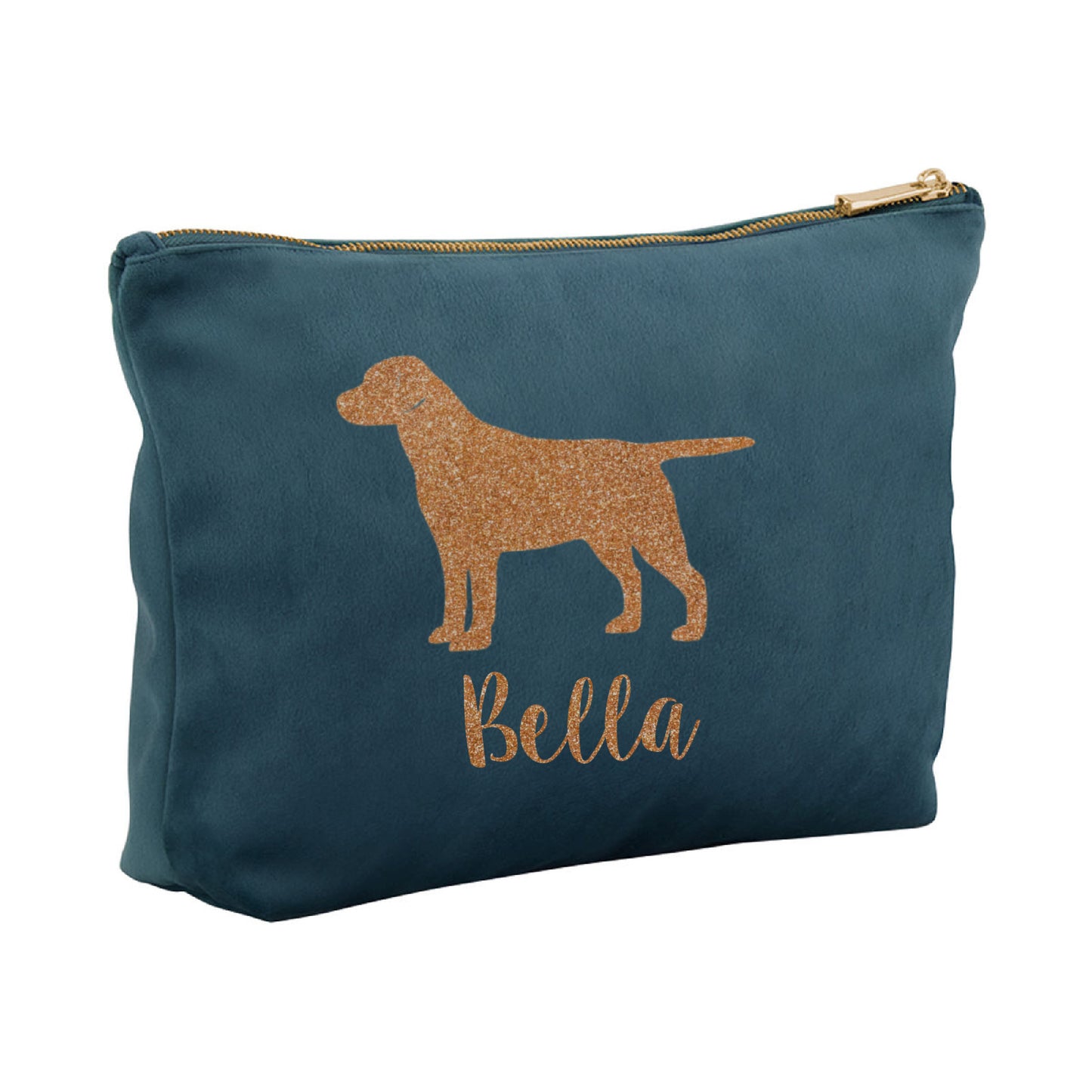 Velvet Dog Make-Up Bag – Personalised or Plain, Any Dog Breed