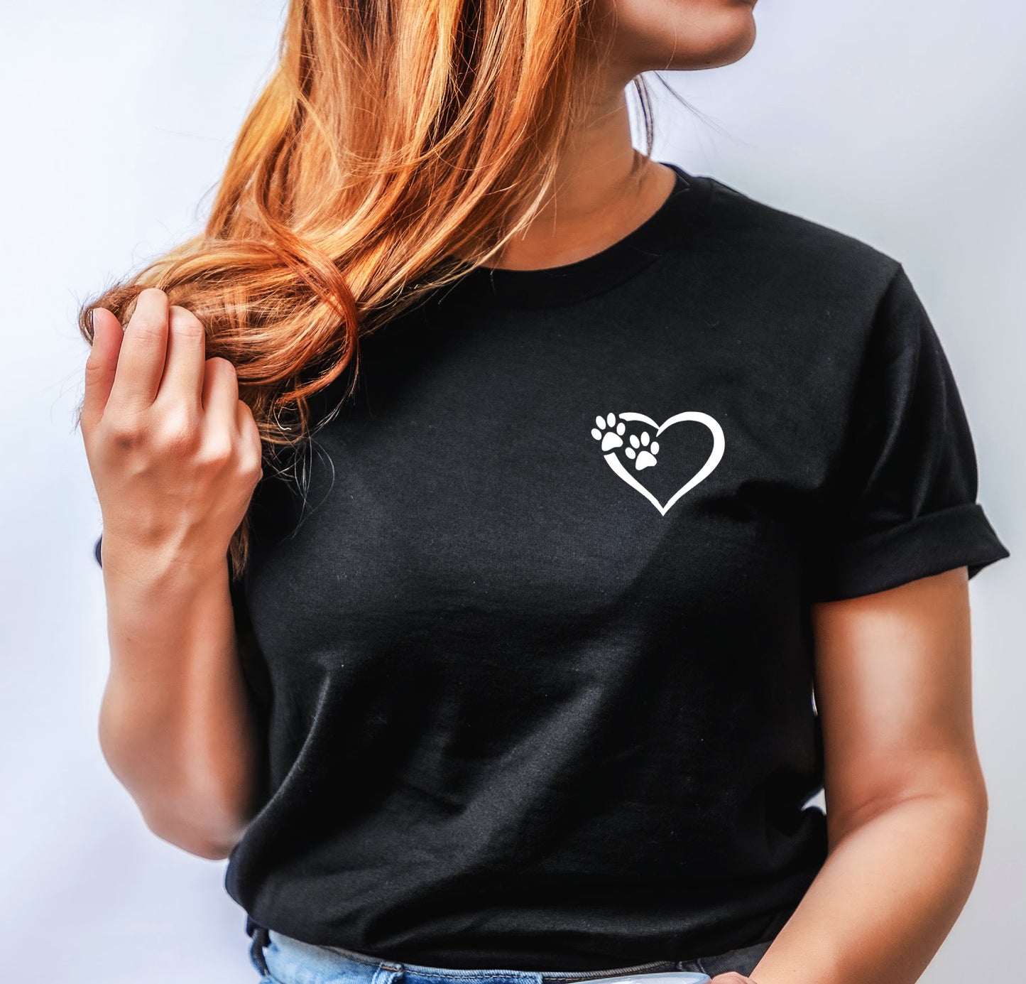 Heart and Paws T-Shirt - Soft Organic Cotton