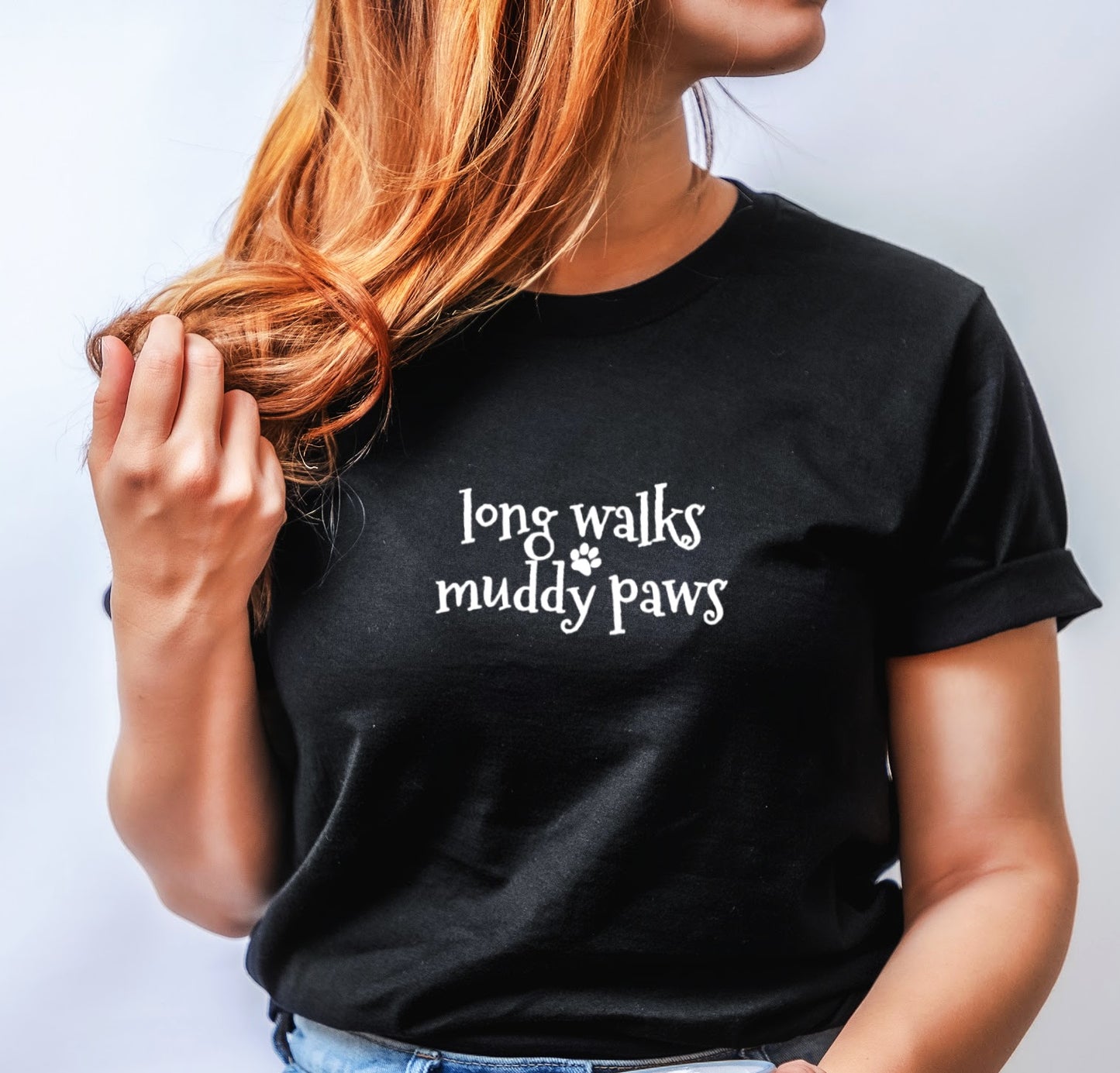 Long Walks Muddy Paws  - Unisex Fit T Shirt