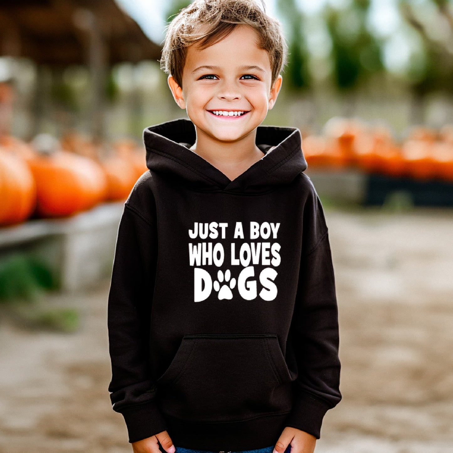 Just a Boy who Loves Dogs Hoodie