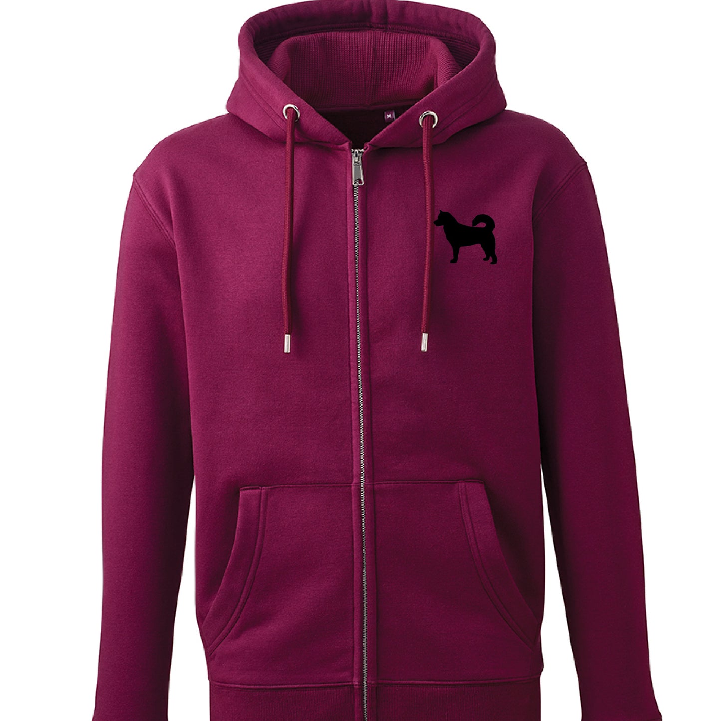 Dog Logo Luxury Zip up Hoodie - Add ANY Dog Breed