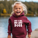 Load image into Gallery viewer, Just a Girl who Loves Dogs Hoodie
