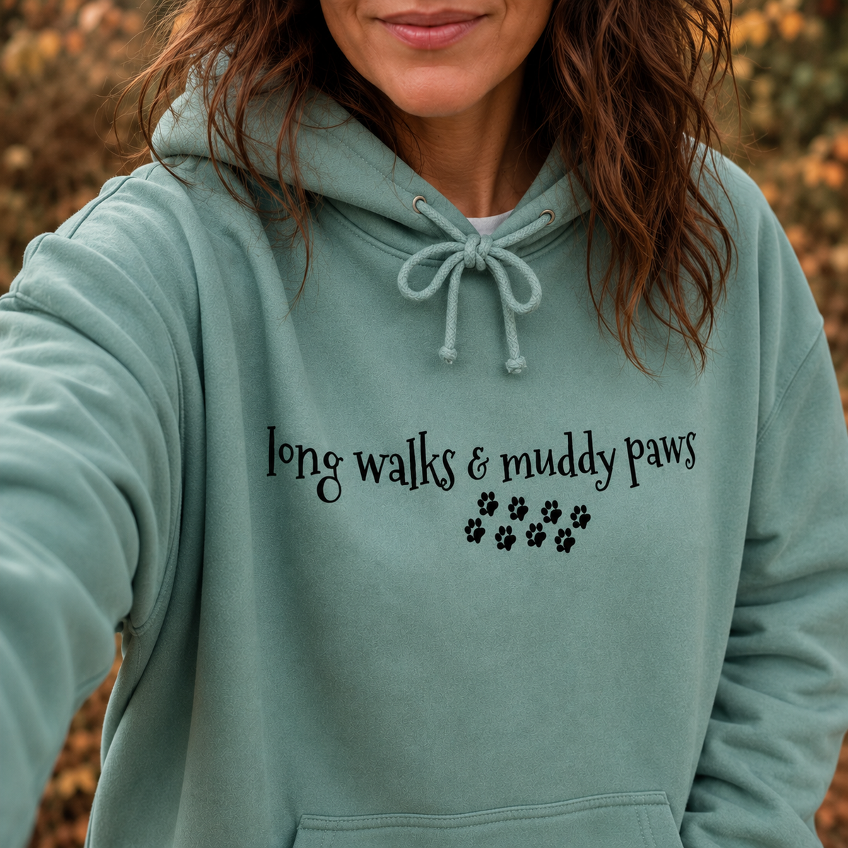 Long Walks and Muddy Paws Hoodie