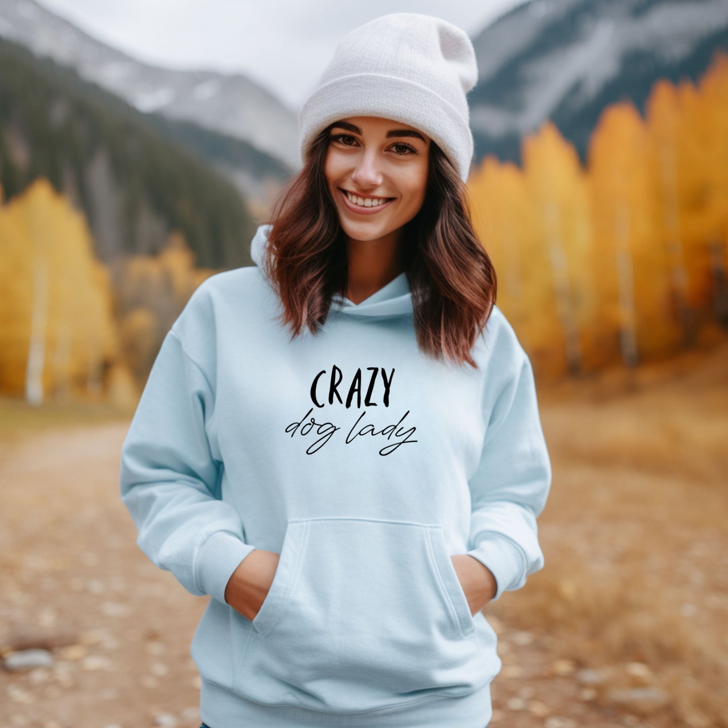 Crazy Dog Lady Hoodie, Oversize Hoodie