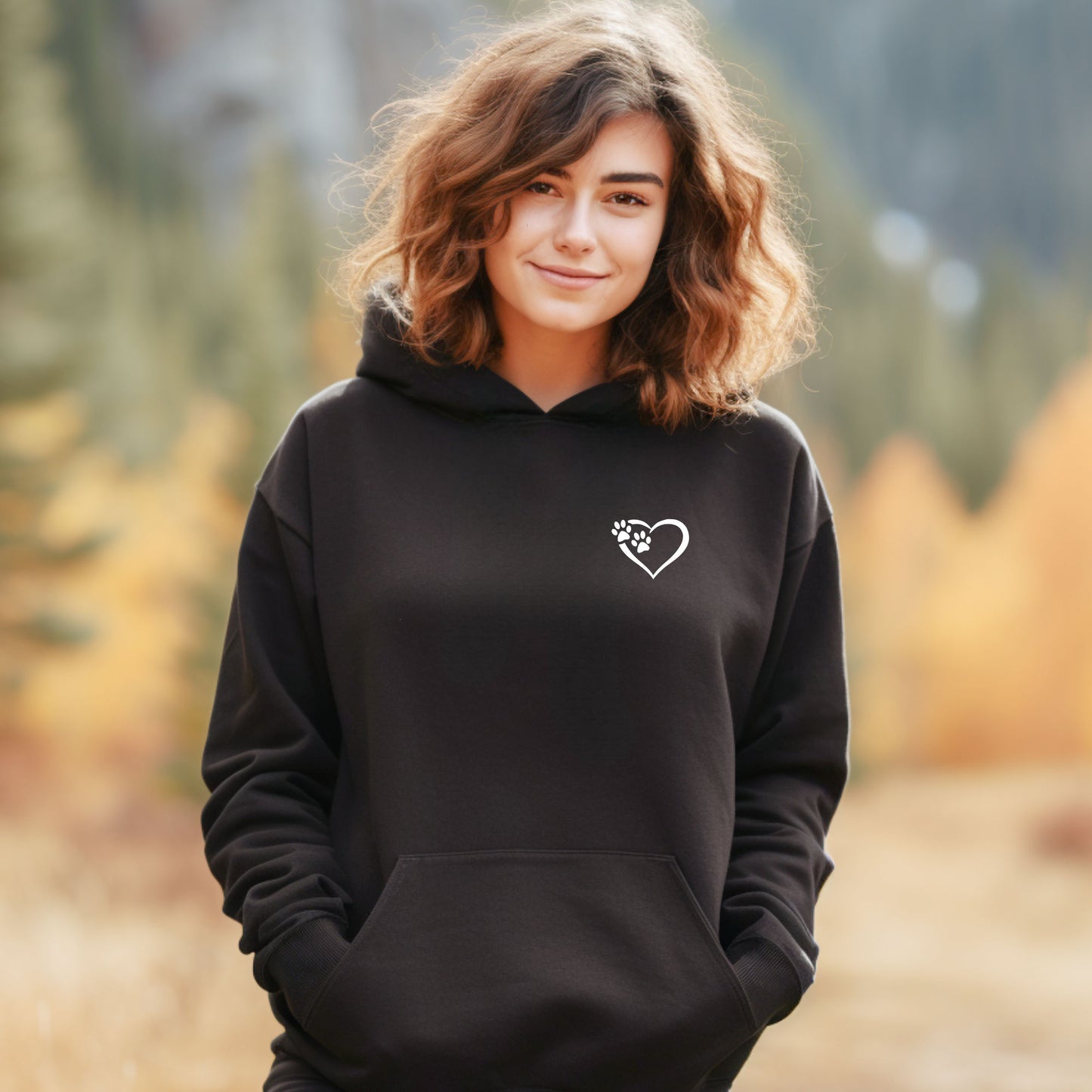 Heart and Paws Hoodie - Relaxed Fit