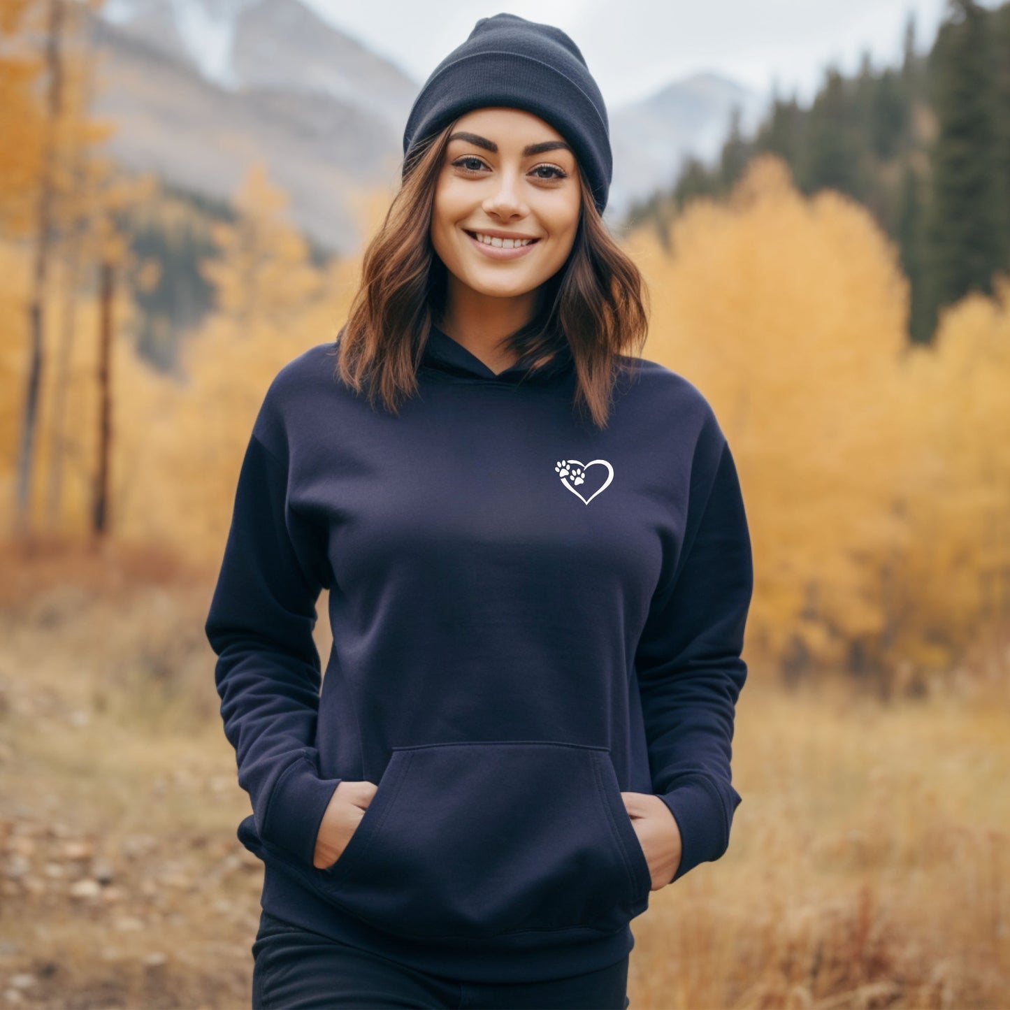 Heart and Paws Hoodie - Relaxed Fit