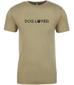 Dog Lover T-Shirt - Light Olive Unisex Size M - UK 12-14 (38")