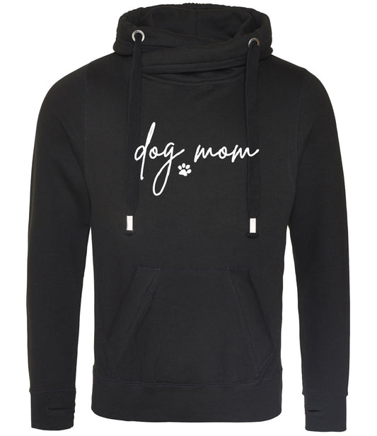 Dog Mom Cowl Neck Hoodie