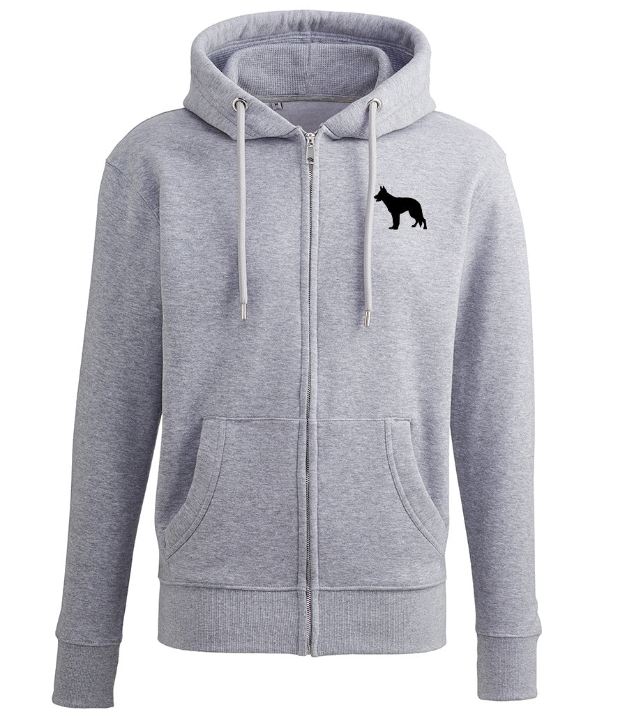 Dog Logo Luxury Zip up Hoodie - Add ANY Dog Breed