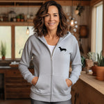 Load image into Gallery viewer, Dog Logo Luxury Zip up Hoodie - Add ANY Dog Breed
