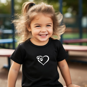 Heart and Paws Kids T Shirt