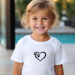 Load image into Gallery viewer, Heart and Paws Kids T Shirt

