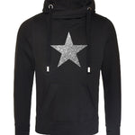 Load image into Gallery viewer, Star Hoodie, Cowl Neck Hoodie
