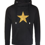 Load image into Gallery viewer, Star Hoodie, Cowl Neck Hoodie
