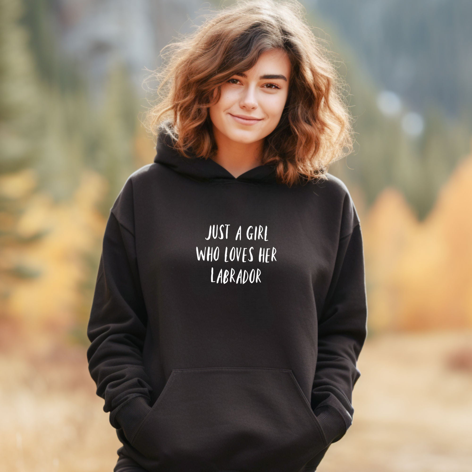 Just A Girl Hoodie - Personalise with ANY Dog Breed - Unisex Oversized Hoodie