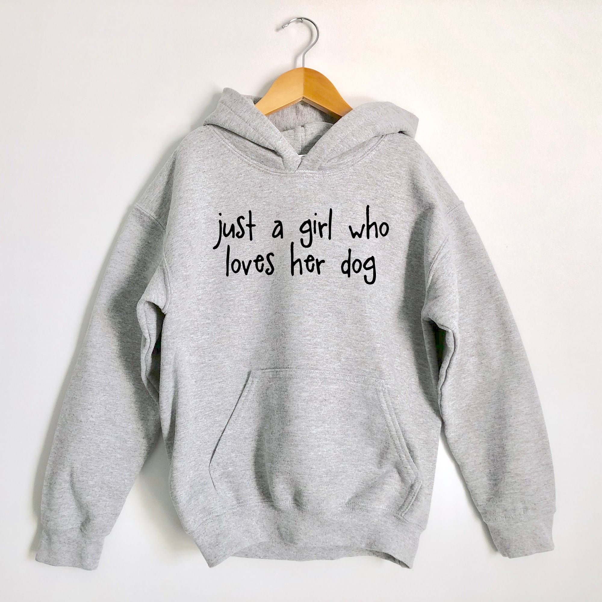 Just a Girl Who Loves Her Dog Hoodie - Kids Hoodie