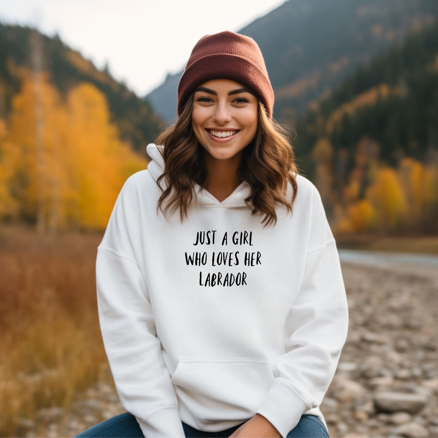 Just A Girl who Loves Her... Hoodie - Personalise with ANY Dog Breed