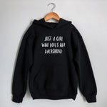 Load image into Gallery viewer, Children&#39;s Just a Girl Hoodie - ADD ANY BREED!
