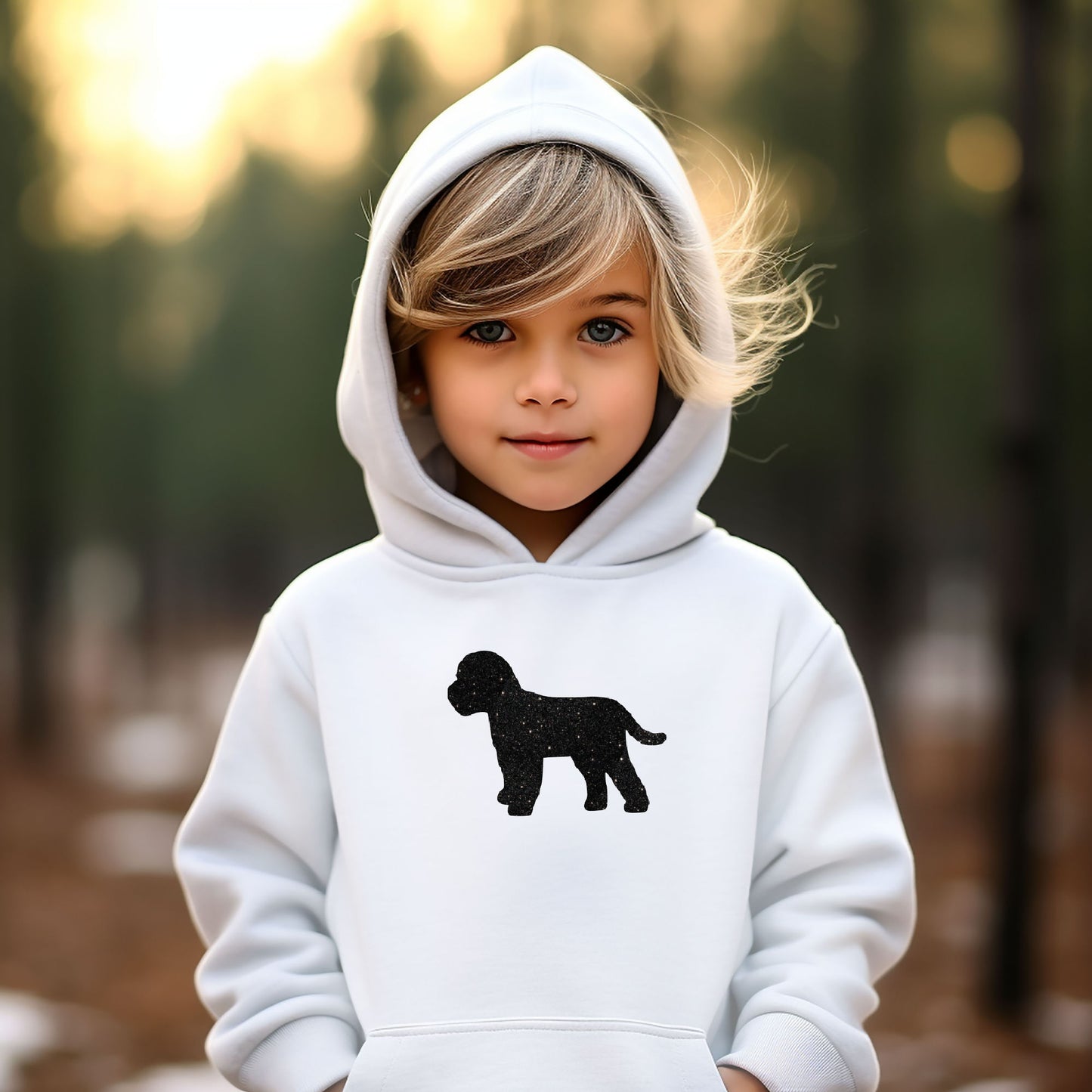 Children's Dog Hoodie, Personalise with ANY DOG BREED