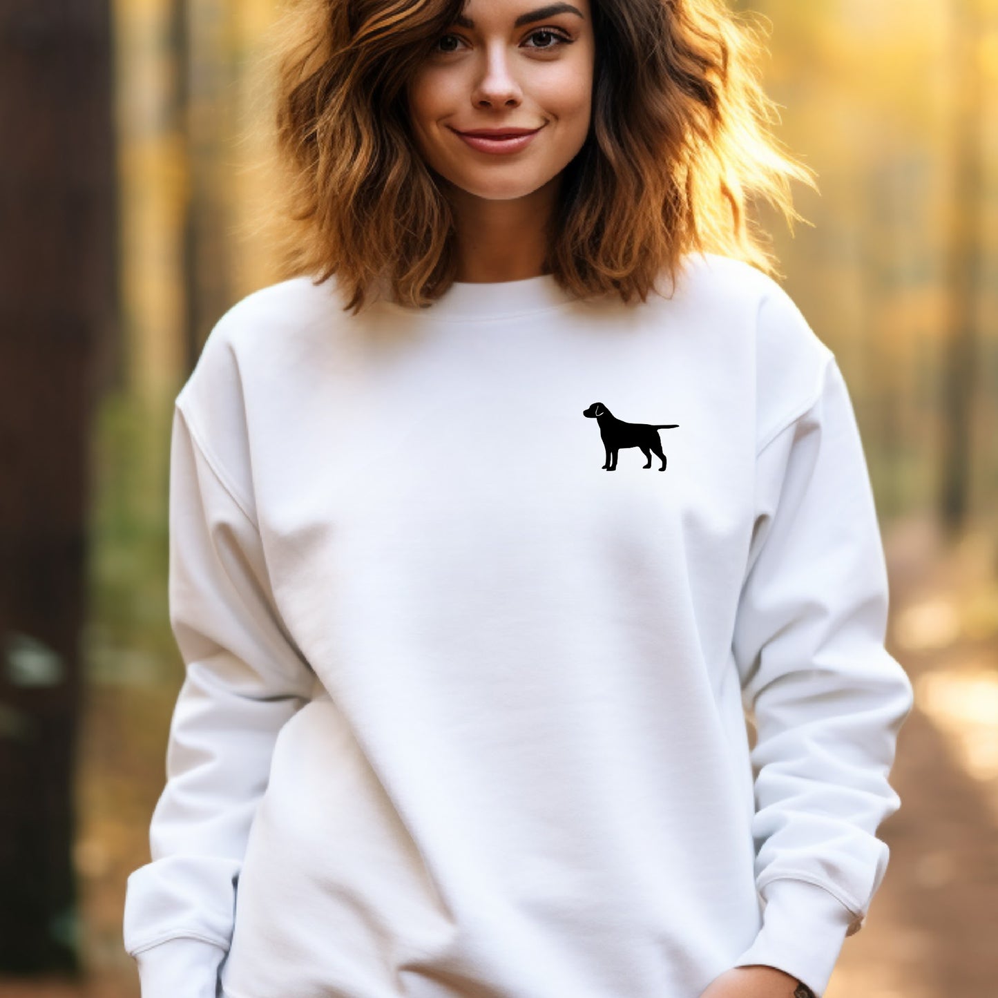 Dog Logo Sweatshirt - Customise with ANY Dog Breed - Unisex Relaxed Fit