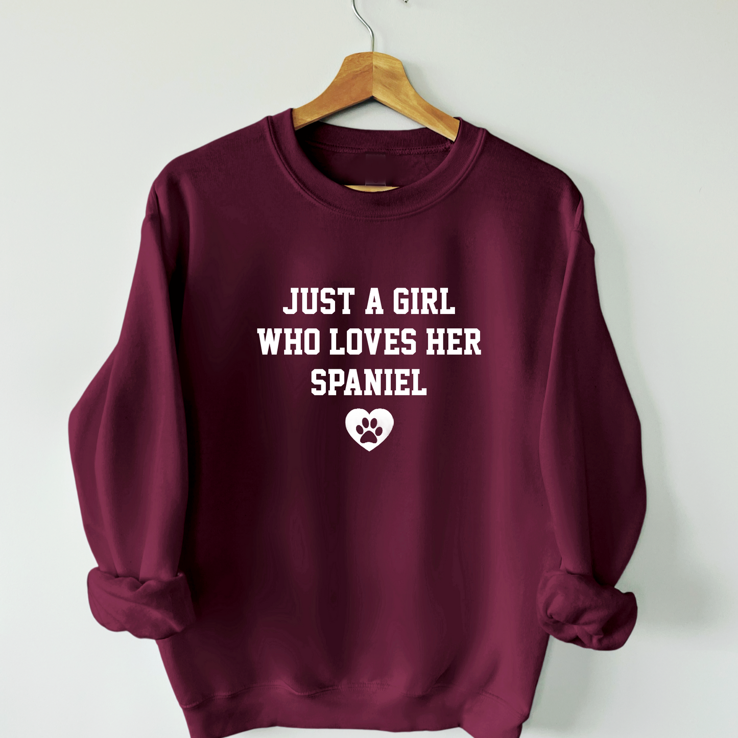 Just a Girl Who Loves Her Dog Sweatshirt - Add Any Breed