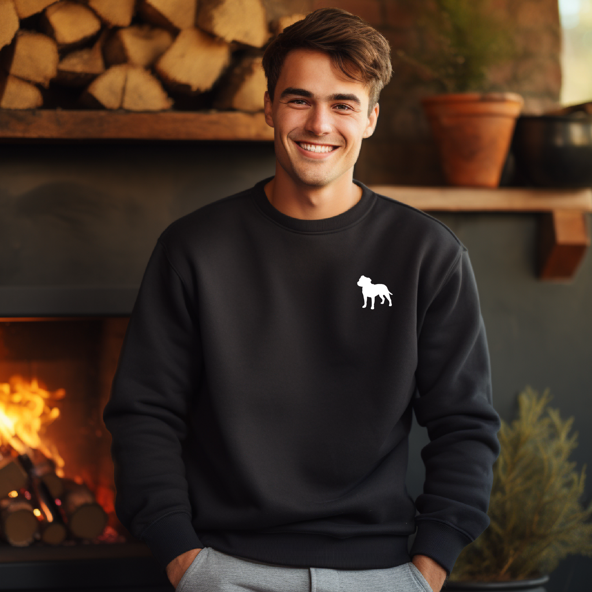 Dog Logo Sweatshirt - Personalise with ANY DOG BREED