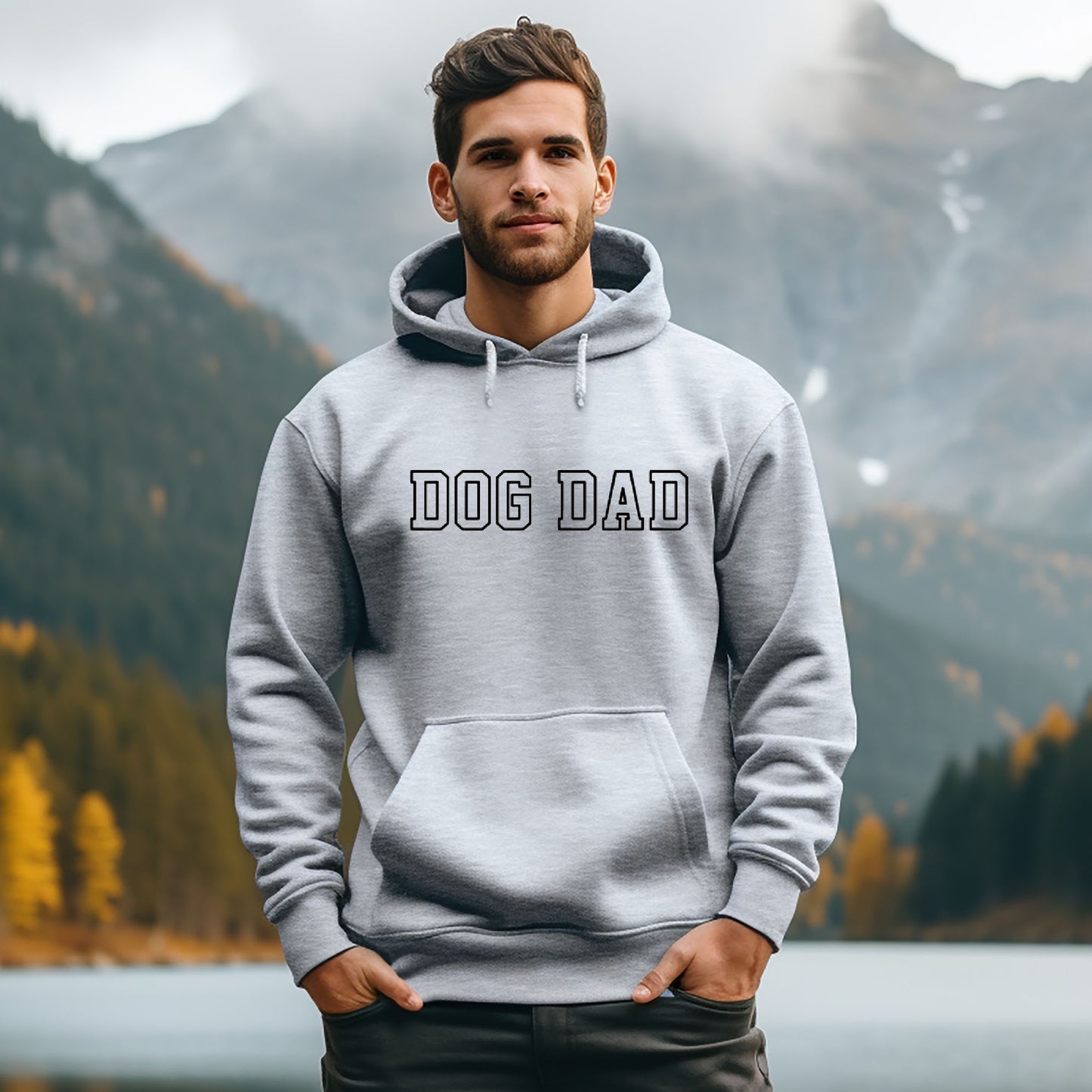 Dog Dad Hoodie - Men's Loose Fit Hoodie