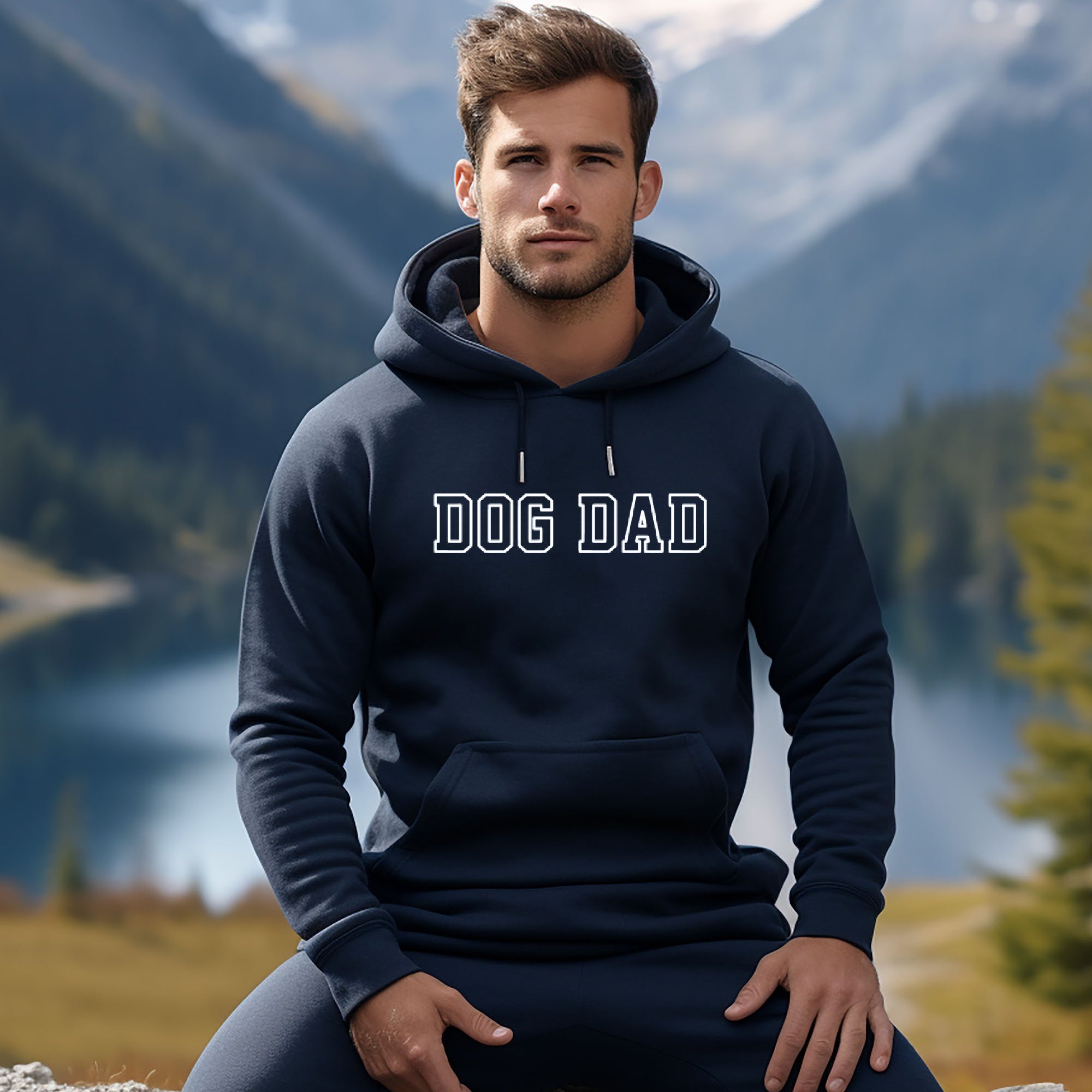 Dog Dad Hoodie - Men's Loose Fit Hoodie