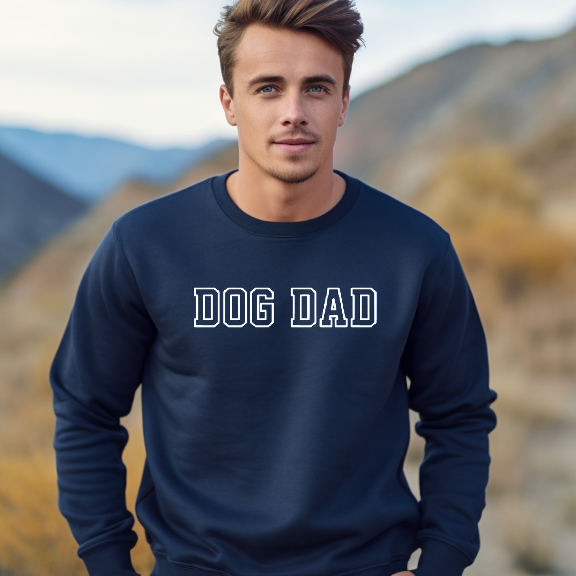 Dog Dad Sweatshirt - Unisex Fit Men's Sweatshirt