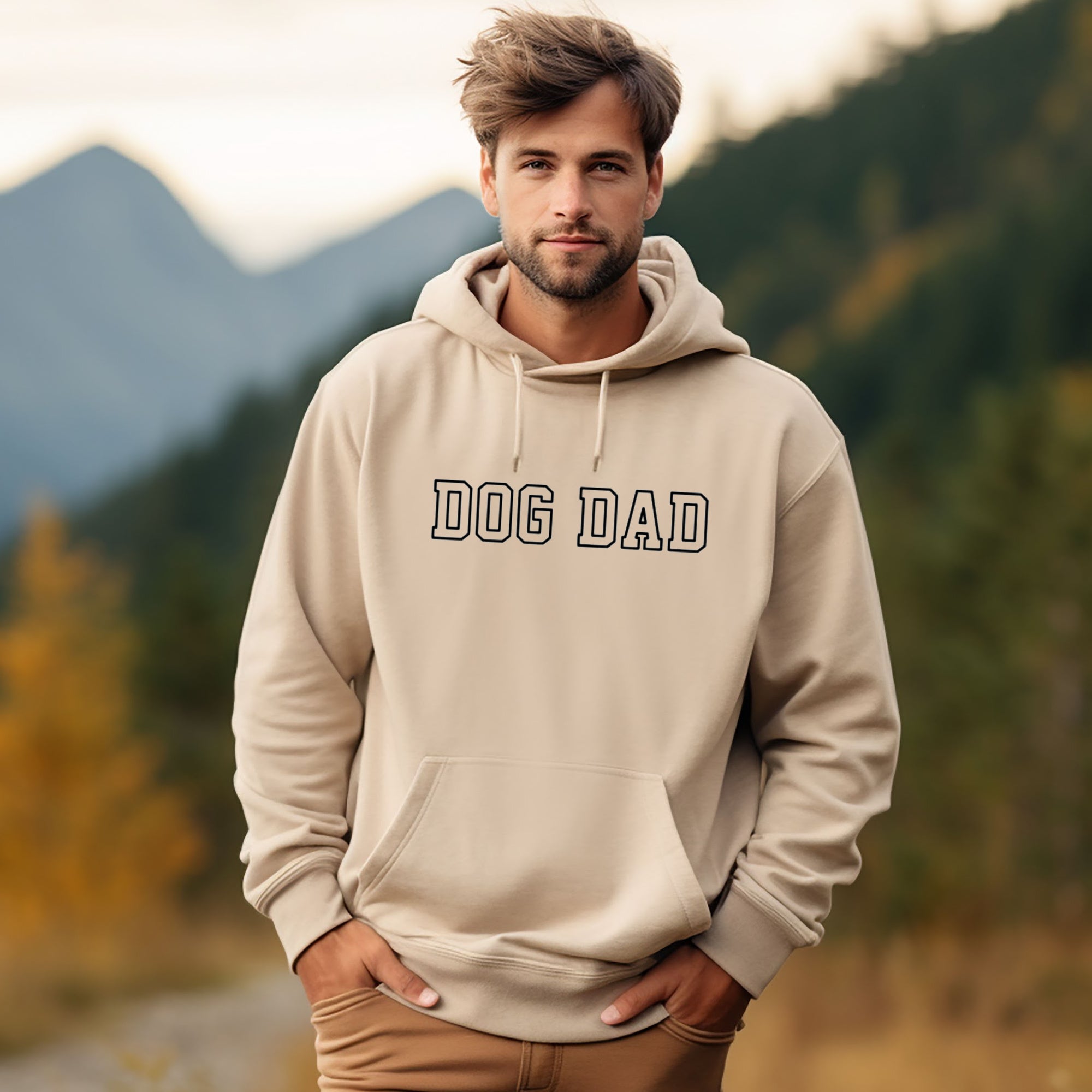 Dog Dad Hoodie - Men's Loose Fit Hoodie