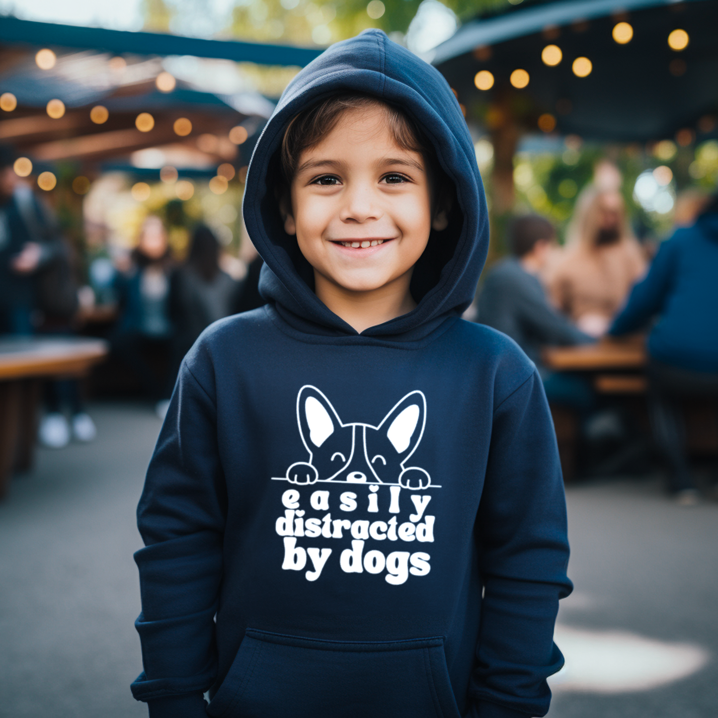 Easily Distracted by Dogs Children's Hoodie