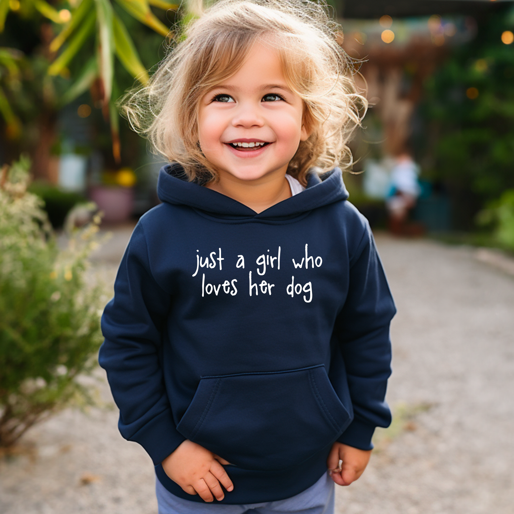 Just a Girl Who Loves Her Dog Hoodie - Kids Hoodie