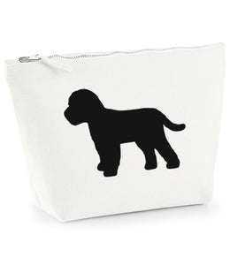 Cockapoo Makeup Bag - Off White with Black Cockapoo