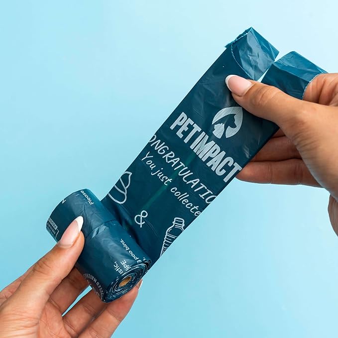 Pet Impact Recycled Poo Bags  16 rolls -240 bags