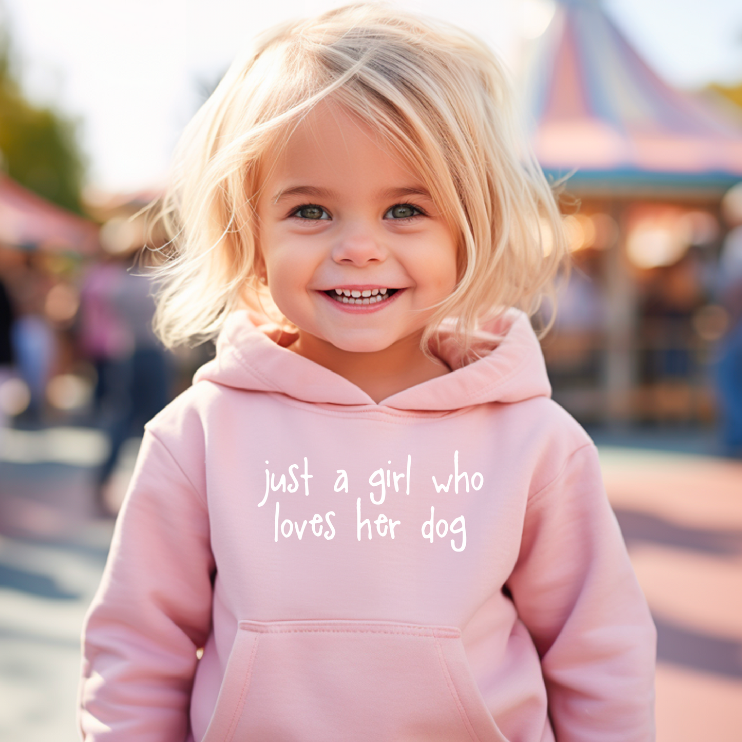 Just a Girl Who Loves Her Dog Hoodie - Kids Hoodie