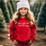 Load image into Gallery viewer, Just a Girl Who Loves Her Dog Hoodie - Kids Hoodie
