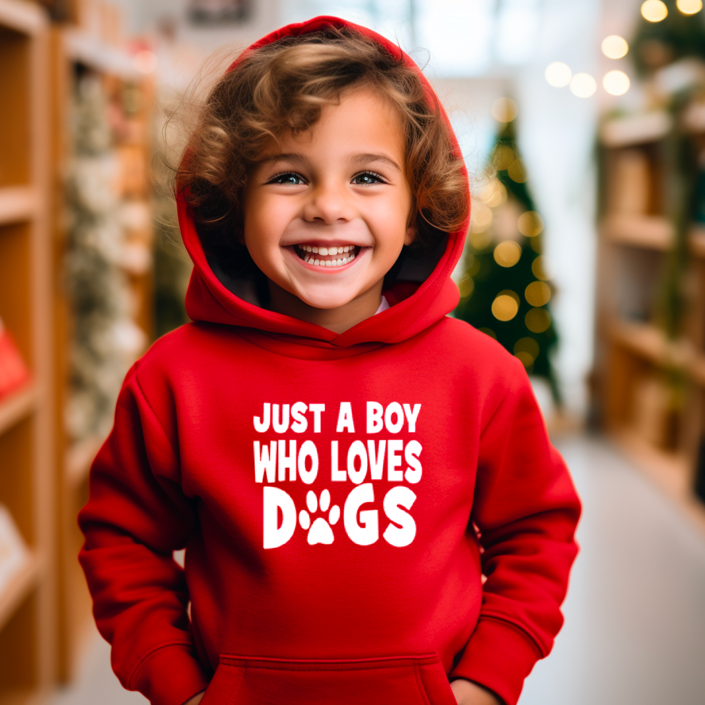 Just a Boy who Loves Dogs Hoodie