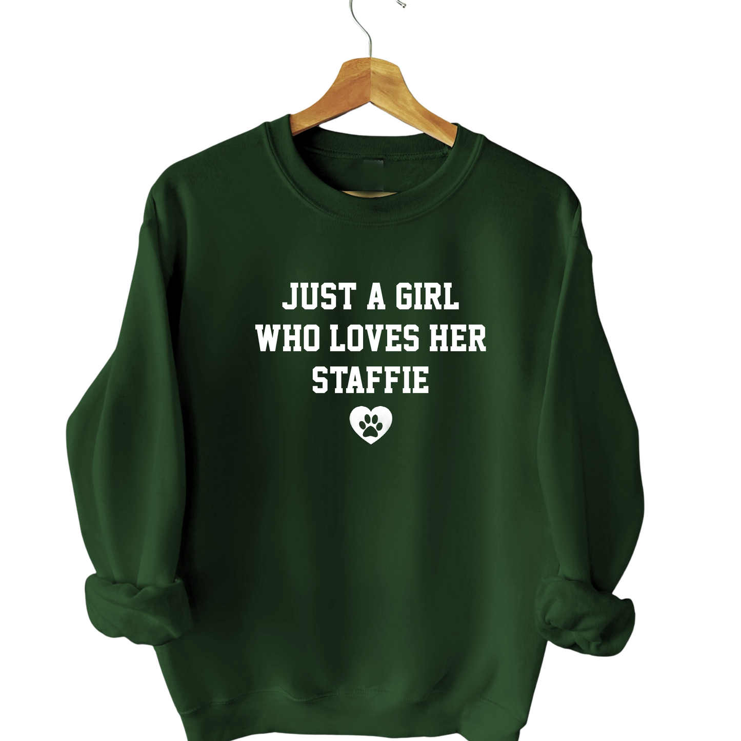 Just a Girl Who Loves Her Dog Sweatshirt - Add Any Breed