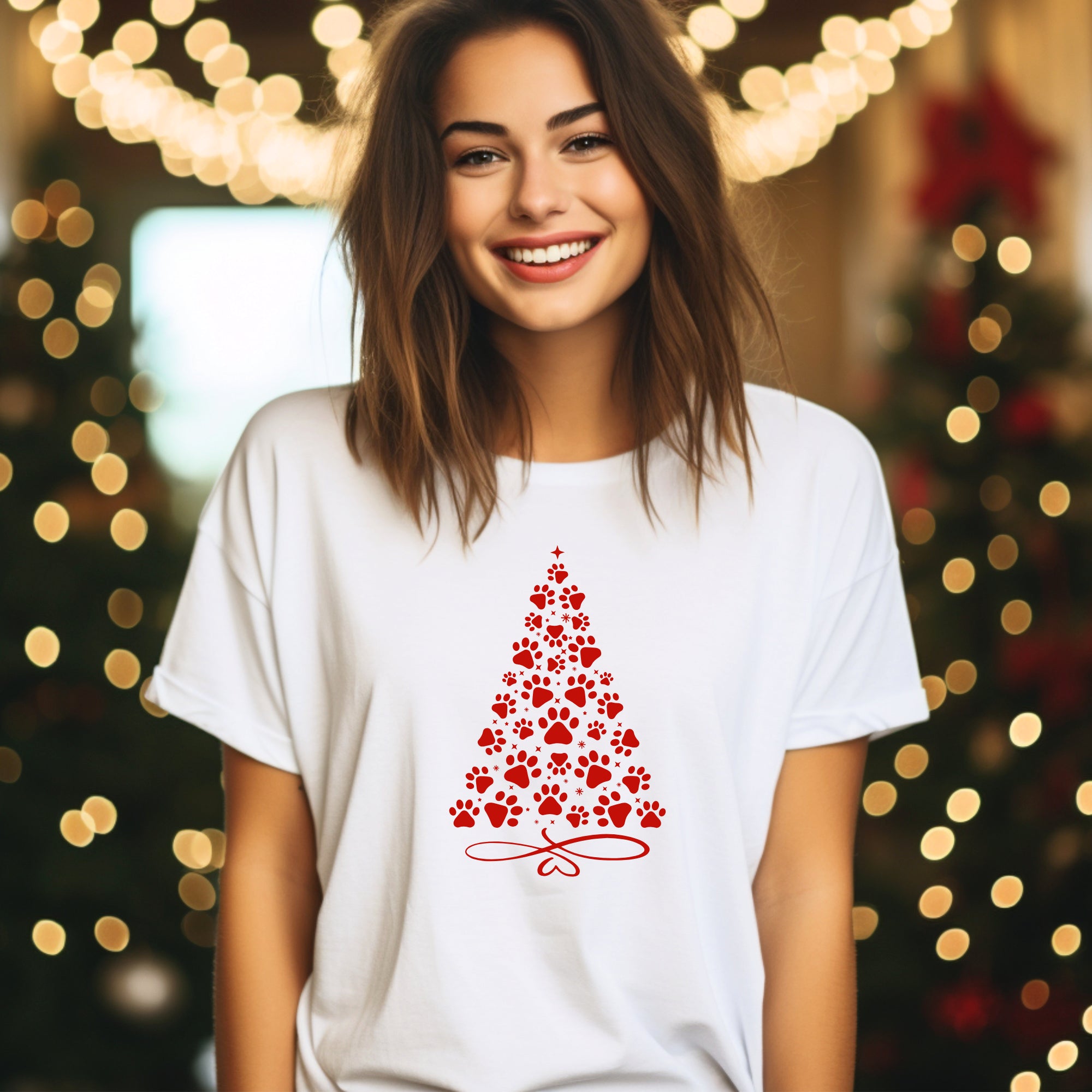 Christmas 'Paw' Tree T-Shirt