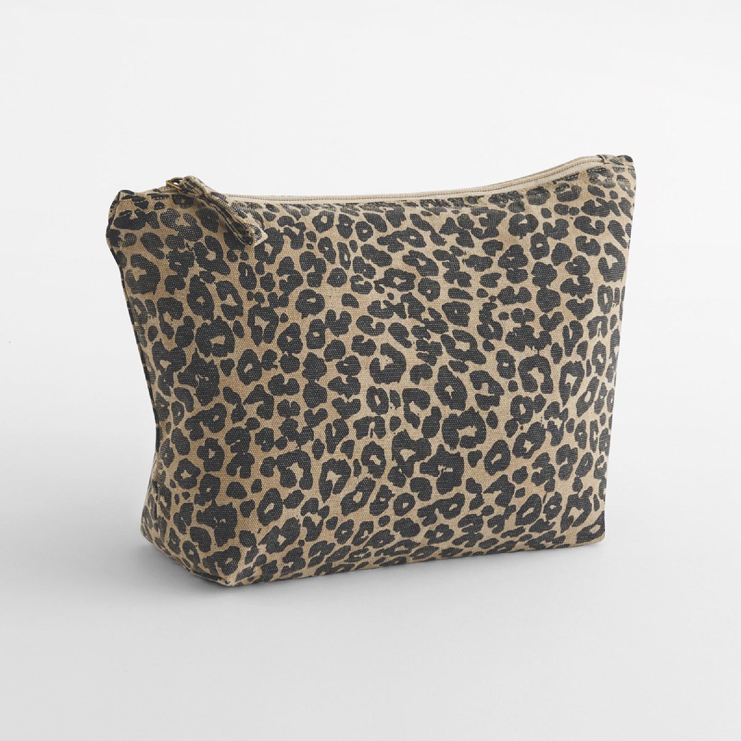 NEW! Leopard Print Canvas Accessory Bag
