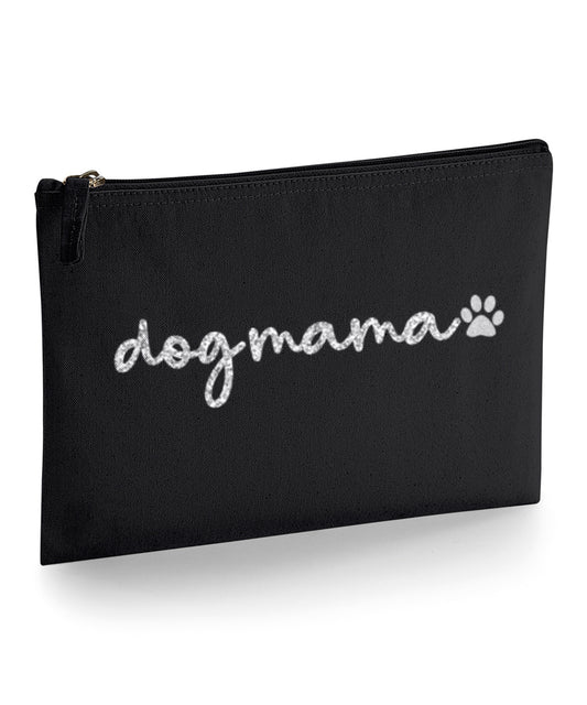 Dogmama Makeup Bag - Black with Silver Glitter