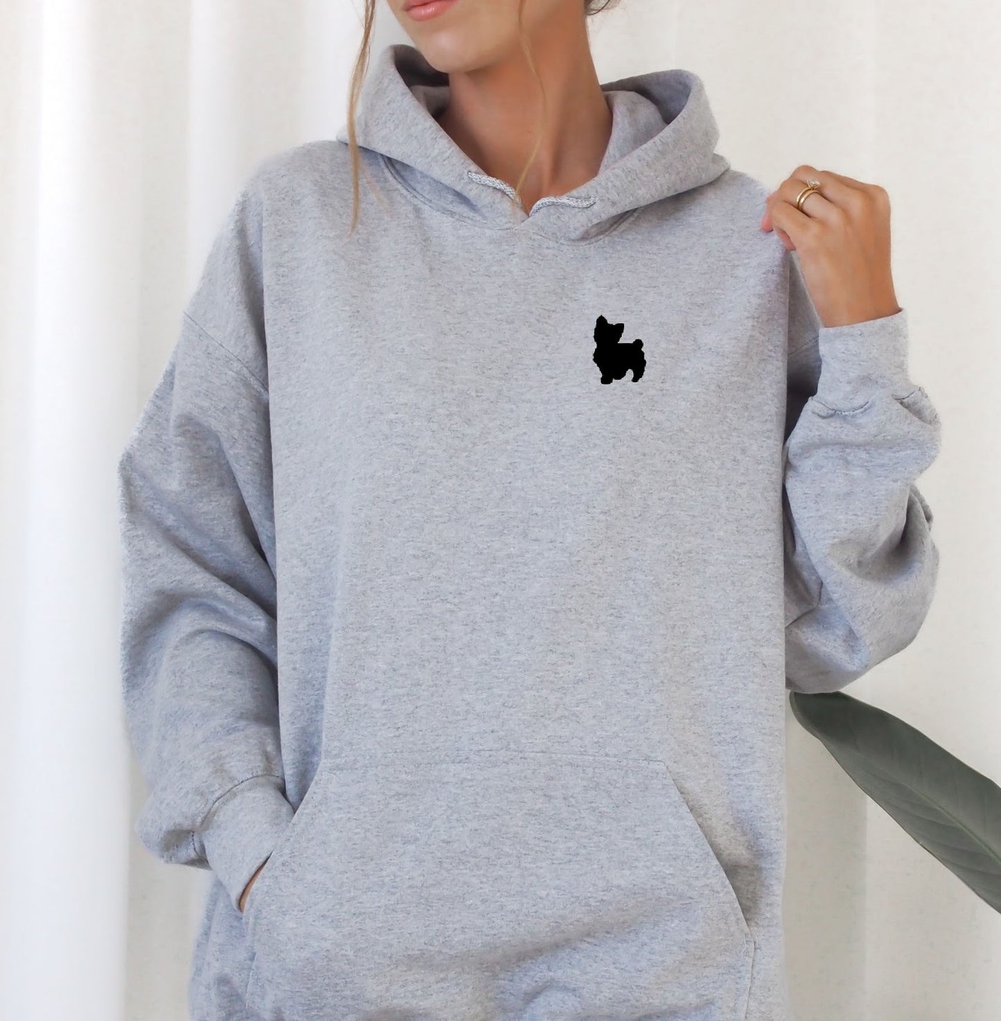 Dog Logo Hoodie - Personalise with ANY Dog Breed - Unisex Oversized Hoodie