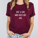 Load image into Gallery viewer, Dog Slogan Maroon T Shirt

