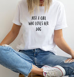 Load image into Gallery viewer, white dog slogan t shirt
